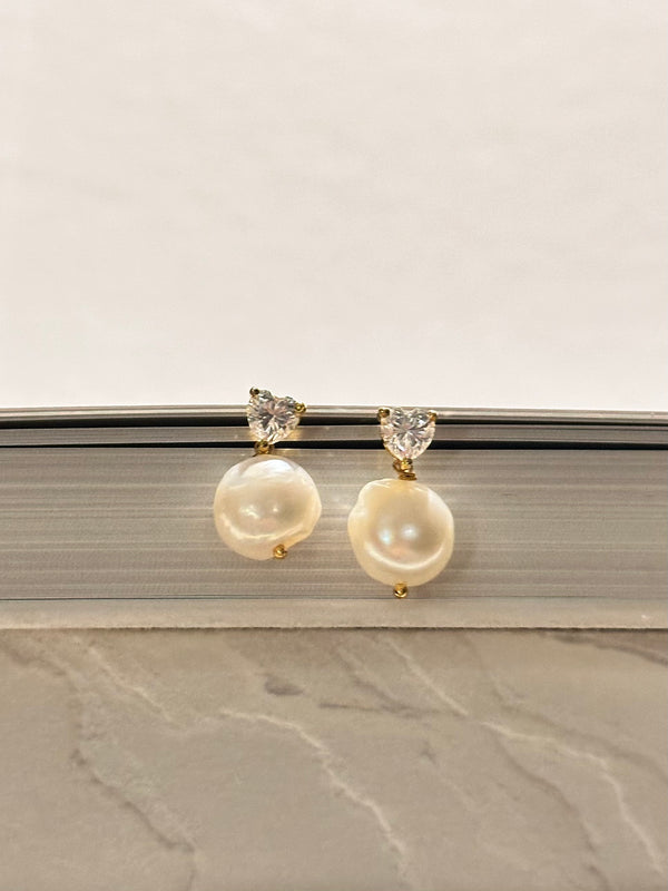 Heart Drop Earrings