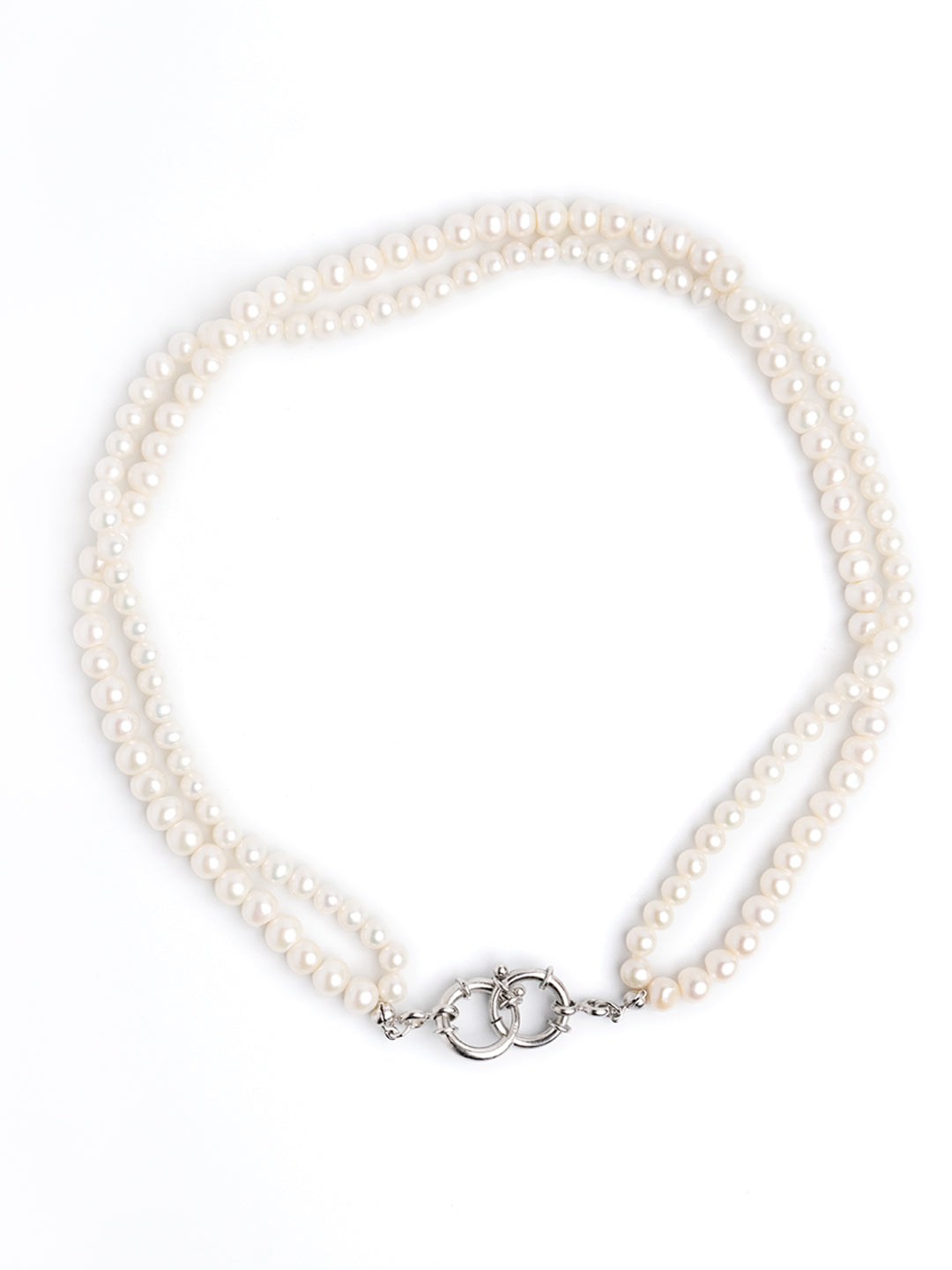 Double stand pearl choker