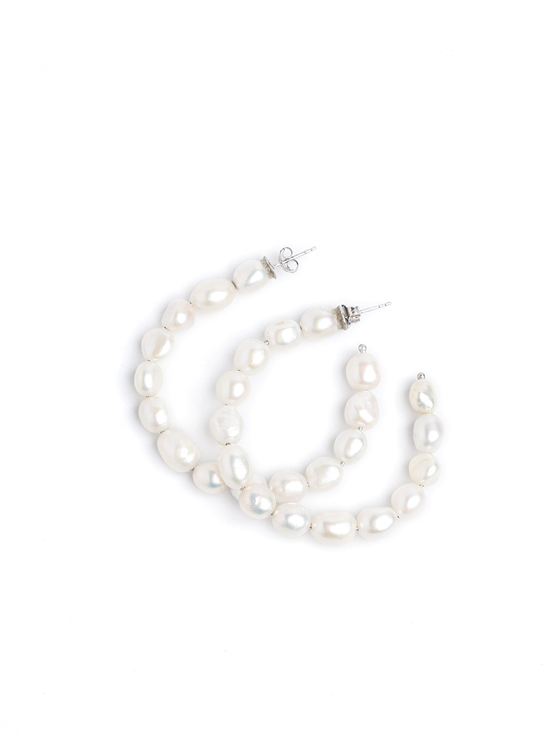 Open Pearl hoops online in India | Butter & Co