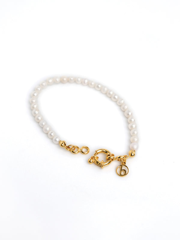 Classic Pearl Bracelet in Gold Vermeil